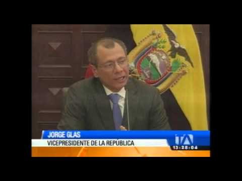 Jorge Glas cumplió su primer día como Vicepresidente de la República