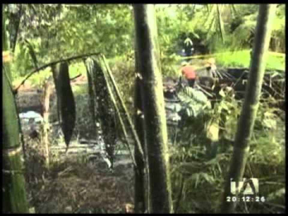 Derrame de crudo deja zonas contaminadas en Sucumbíos