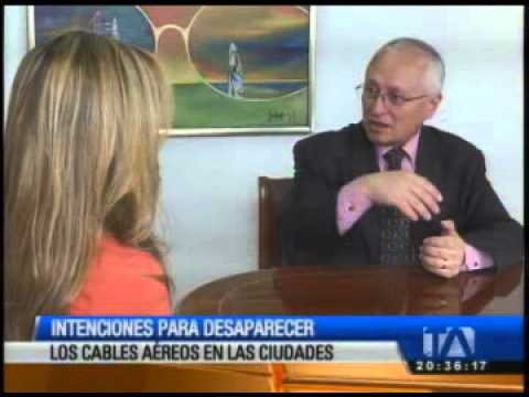 Cables aéreos en Quito son un riesgo latente