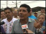 Distribuidores de gas en Guayaquil realizaron plantón