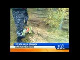 Policía Nacional halla una granada en un tubo plástico en Cumbayá