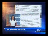 'The Guardian' rectificó error publicado en declaración de Rafael Correa