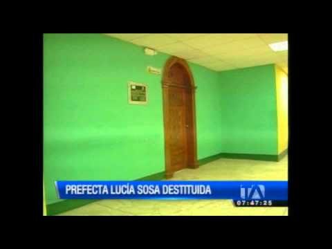 Prefecta Lucía Sosa fue destituida en Esmeraldas