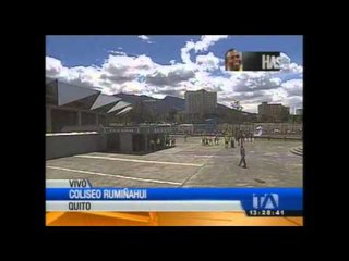 Mira los pormenores de lo que ocurre en este momento en el Coliseo Rumiñahui