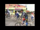 Personas con discapacidad visual participaron en ciclo paseo en Tulcán