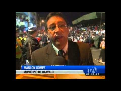 Con un colorido y alegre pregón inició la fiesta del Yamor en Otavalo