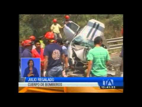 Tres fallecidos en un accidente de tránsito en la vía a Manabí