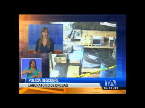 Policía descubrió un laboratorio clandestino utilizado para procesamiento de droga en Manabí