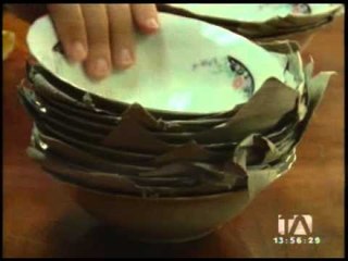 En el país se comercializa un tipo de vajilla tóxica