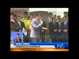 El presidente Correa rindió un homenaje a la Tri