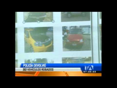 Policía recuperó 302 vehículos robados en los últimos tres meses