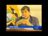 El presidente Correa respaldó a las FF.AA. por las acciones contra la minería ilegal
