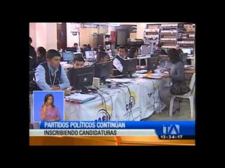 Varias organizaciones han inscrito a última hora sus candidaturas en Pichincha