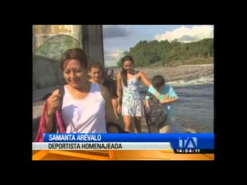 Sandra Arévalo, destacada deportista de Morona Santiago fue homenajeada