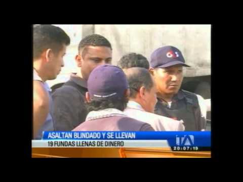 Sujetos armados asaltaron un vehículo blindado