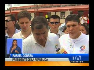 Correa cumple agenda en Napo