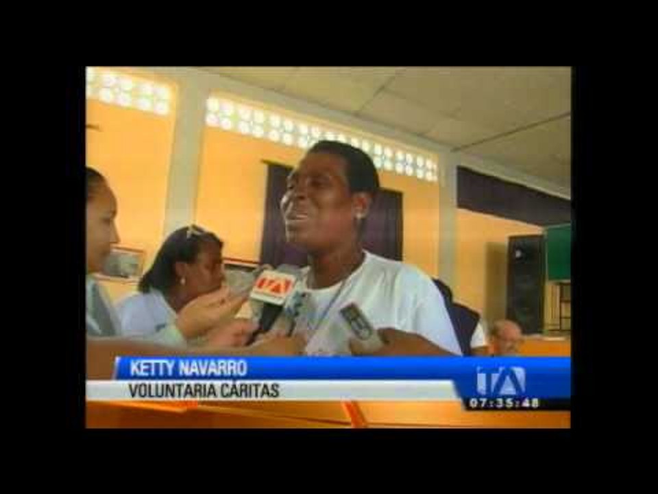 Campaña solidaria Cáritas se impulsa en Esmeraldas