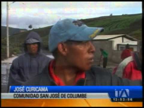 Lluvias afectan a varios sectores de Chimborazo