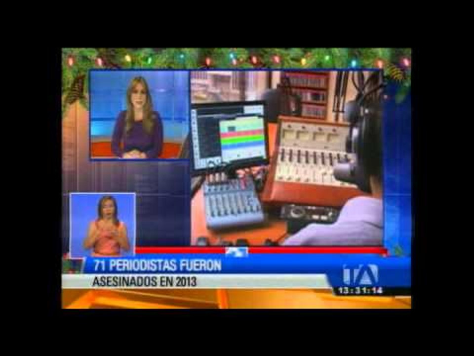71 periodistas fueron asesinados en este año mientras ejercían su profesión