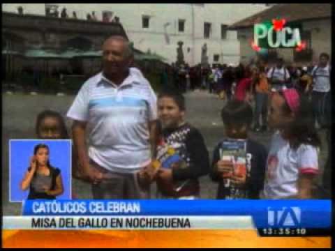 Católicos celebran Misa de Gallo en Nochebuena