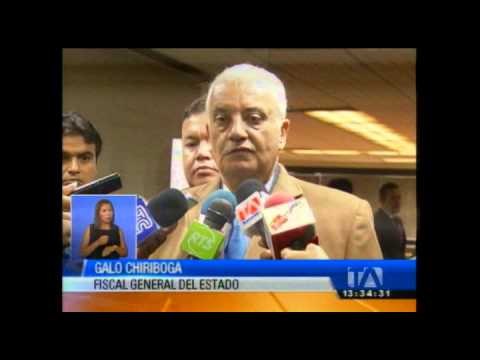 Fiscal Chiriboga responde a denuncia de Pedro Delgado
