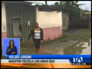 Las lluvias inundan escuelas de la zona rural de Daule