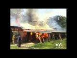 Incendio consume vivienda de ancianos