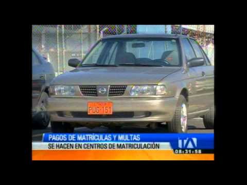 Pago de matrículas y multas ya se pude realizar en los centros de matriculación vehicular