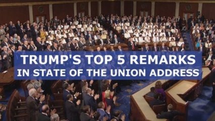 Trump's top 5 remarks in State of the Union Address