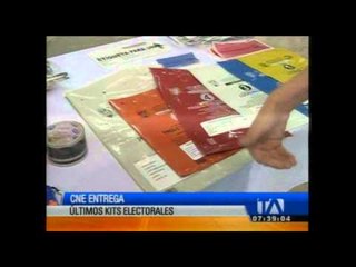 Descargar video: CNE entrega últimos kits electorales