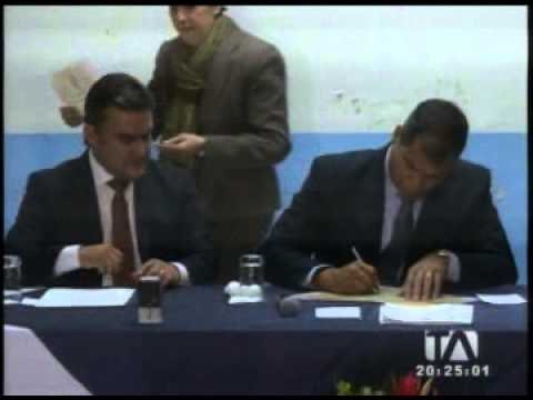 Correa asistió al cierre definitivo del expenal García Moreno