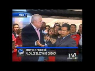 Marcelo Cabrera fue electo Alcalde de Cuenca