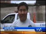Moradores del Barrio la Paz Riobamba piden que se termine la construcción del alcantarillado