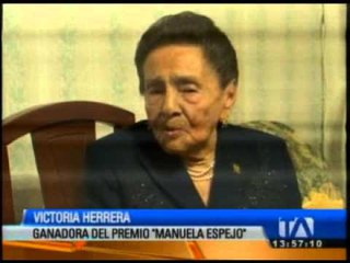 Victoria Herrera es la ganadora del premio Manuela Espejo