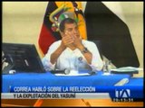 Correa opina sobre renuncia de Crodero y otros temas