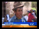 lluvias perjudican a familia en Riobamba