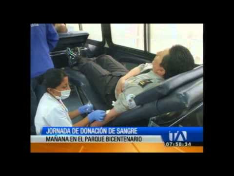 Súmate a la jornada voluntaria de donación de sangre mañana en el parque Bicentenario