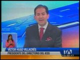 Víctor Hugo Villacrés asegura que los problemas de IESS se solucionarán