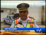 Patrullero de la CTE queda destruido en Santa Elena