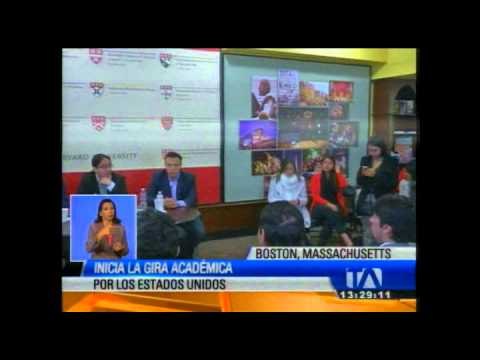 Inicia la gira académica de Rafael Correa por Estados Unidos La agenda del