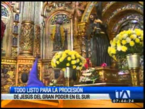Revise el recorrido de la Procesión Jesús del Gran Poder del Centro de Quito