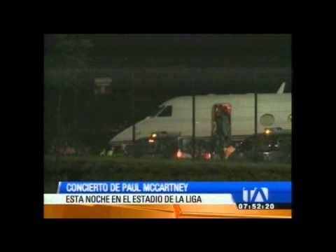 Paul McCartney llegó a Quito