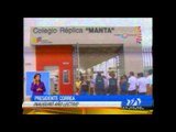 Presidente Correa inauguró año lectivo en Manabí