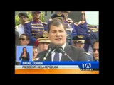 Presidente Correa posesiona a los nuevos mandos de Fuerzas Armadas