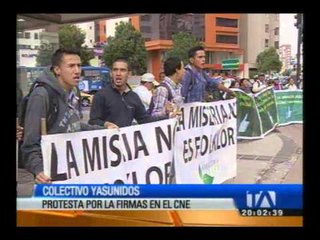 Yasunidos realizó un "zapateo por el Yasuní"