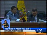 Raúl C. es condenado a tres meses de prisión por delito de peculad