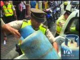 Policía decomisa gas doméstico en restaurantes