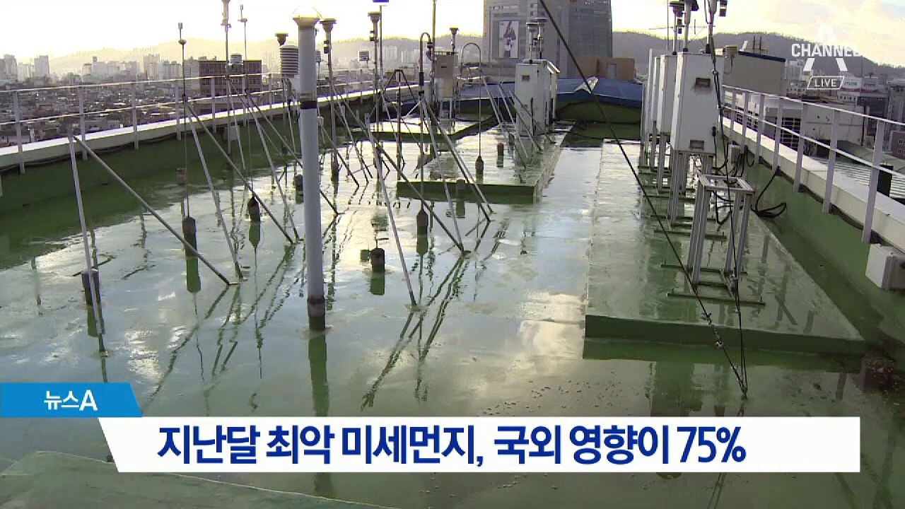 지난 1월 최악 미세먼지…외국 영향이 75%