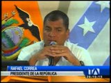 Correa se refirió a la reelección indefinida en converstarorio con medios