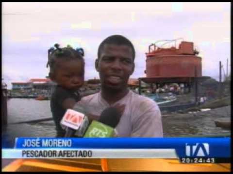 Derrame de petróleo en Esmeraldas